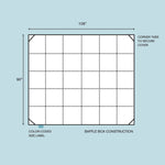 King/California King white all-season down-alternative comforter size specifications