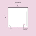 Queen triple-zip duvet cover specs for Airbnb hosts