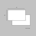 Illustration of two king-size Fix Linens pillow protectors with labeled size specifications.