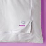 fix linens triple zip duvet cover full/queen ykk brand zipper and color coded tag