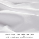 fix linens fabric 400TC long staple cotton. soft, smooth and wrinkle resistant