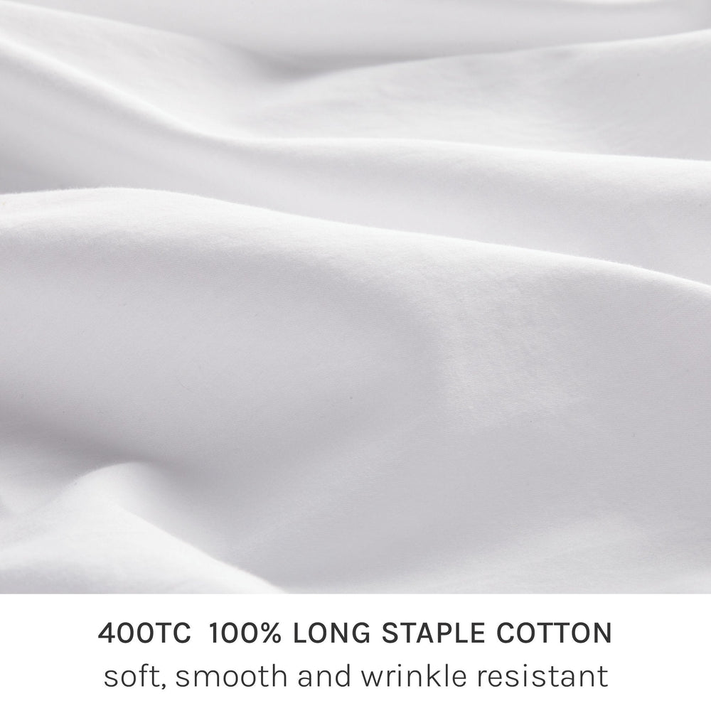 
                  
                    fix linens fabric detail of 400TC long staple cotton. soft smooth and wrinkle resistant
                  
                