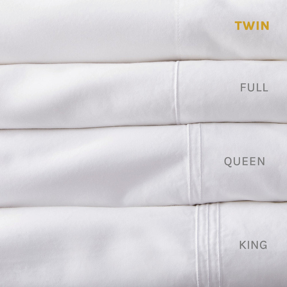 
                  
                    fix linens simple sort sheets. close up stack of sheets showing embroidery detail, twin 0 lines, full 1 line, queen 2 lines, king 3 lines
                  
                
